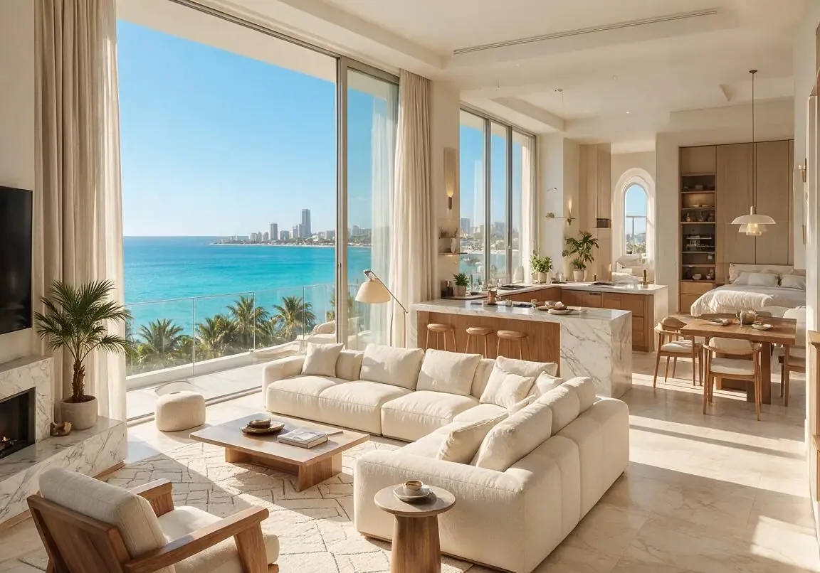 An apartment in Spain with a sea view